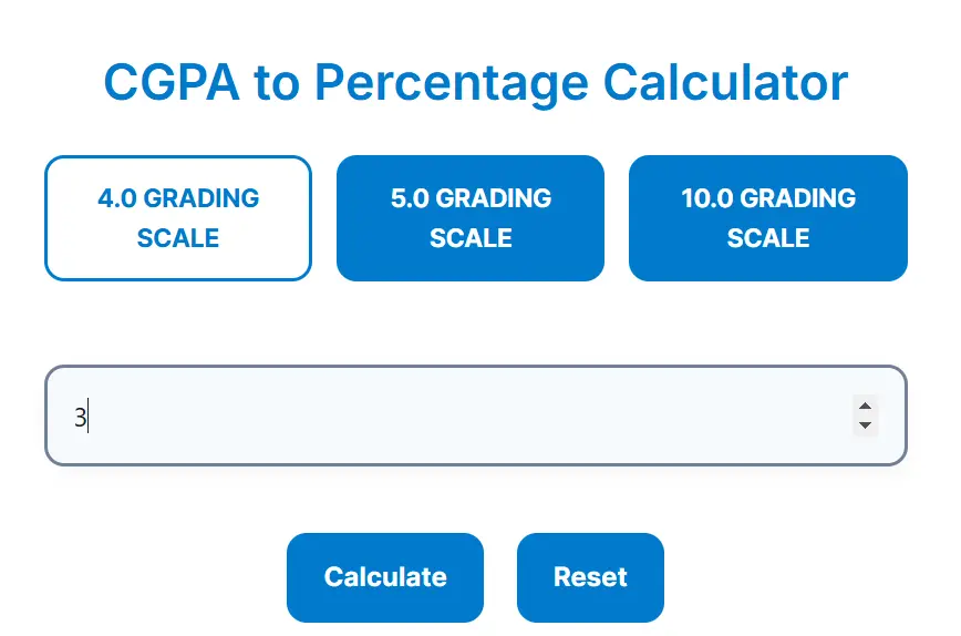 Cgpa to percentage calculator guide