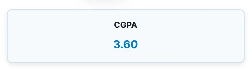 percentage to cgpa result bar