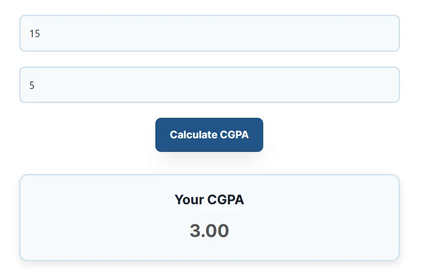 sgpa to cgpa calculator